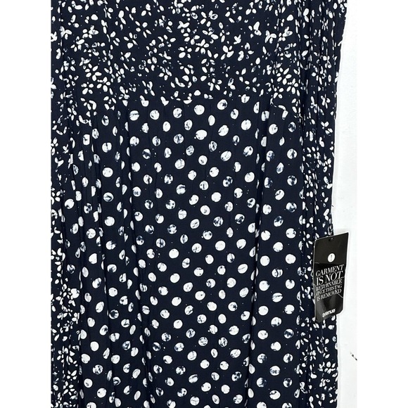 NWT Avenue Womens Kylee Crush Dress‎ Size 22/24 (3X) Midi Length Batik Spot Mix - Picture 12 of 12